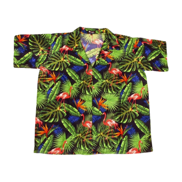 Flamingo Palm Men's Hawaiian Shirt Assrt