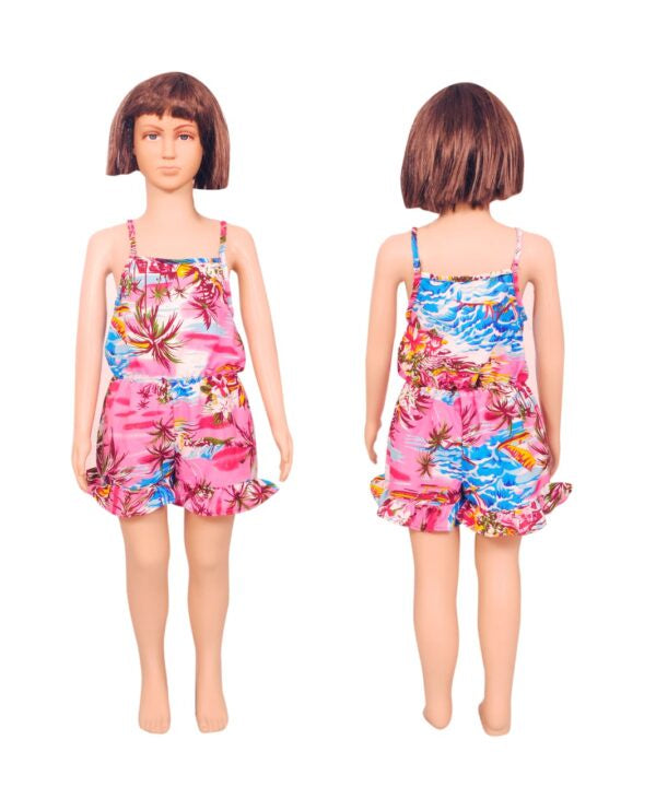 Girls’ Spaghetti Strap Short Romper Assrt