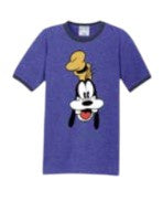Goofy Head Adult Ringer Tee Blue