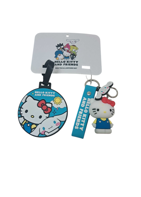 Hello Kitty & Cinnamoroll Luggage Tag w/ Keychain & Charm