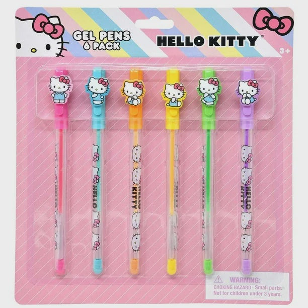 Hello Kitty 6pk Gel Pens