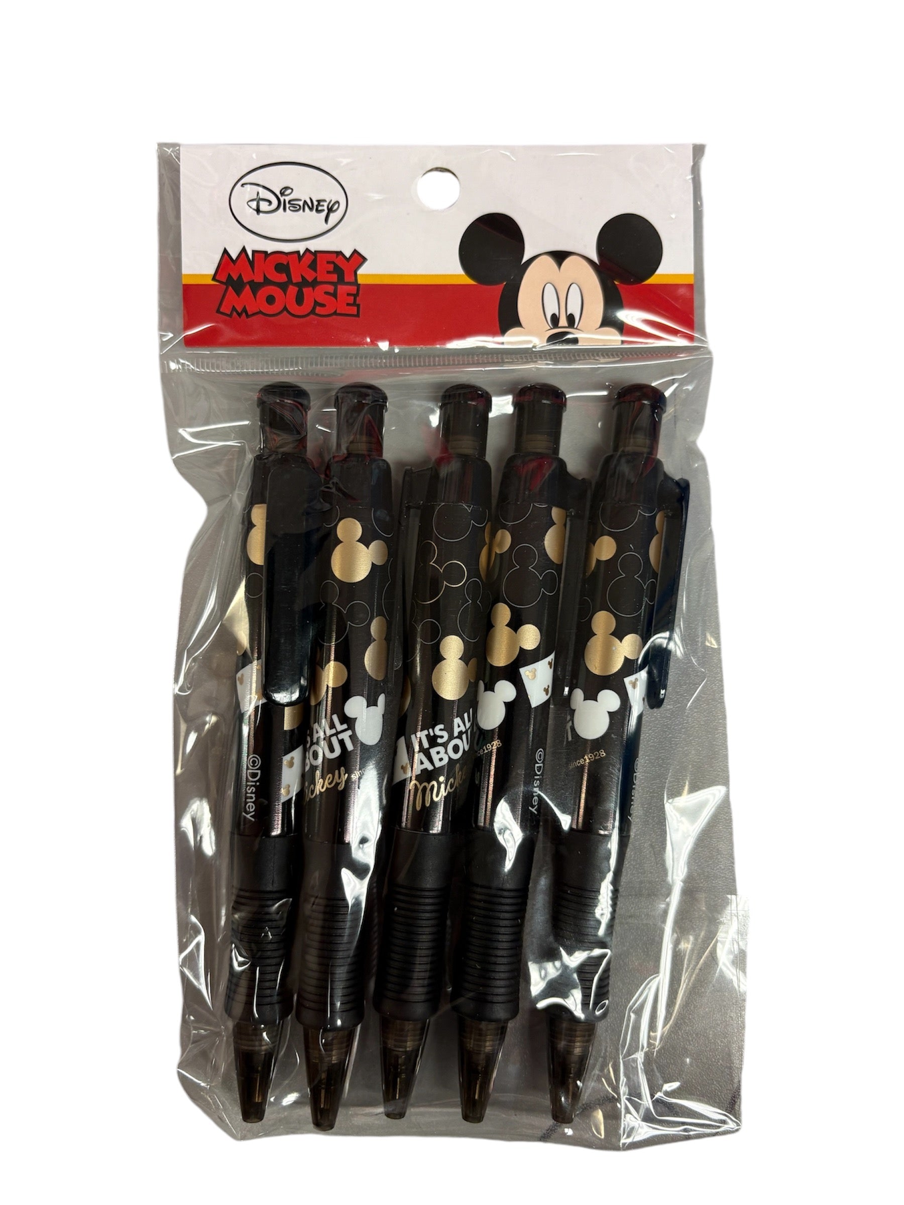 Mickey Mouse 5pcs / Pack Retractable Ball Pen Disney M7