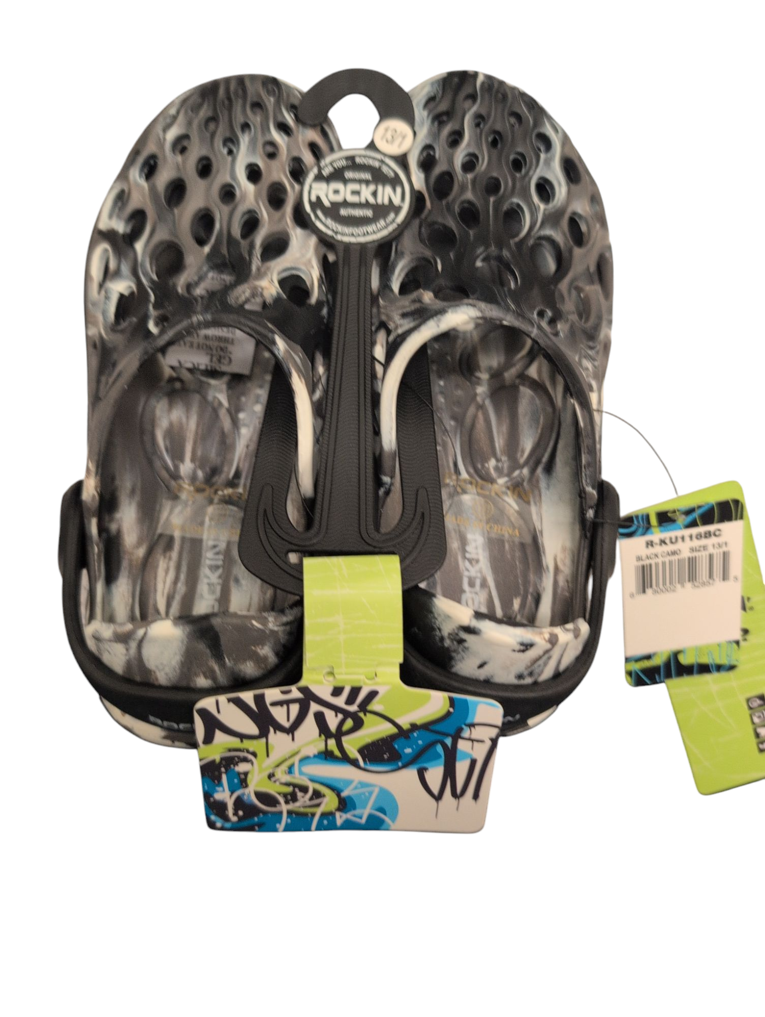 Rocking Rollers Kids Black Camo