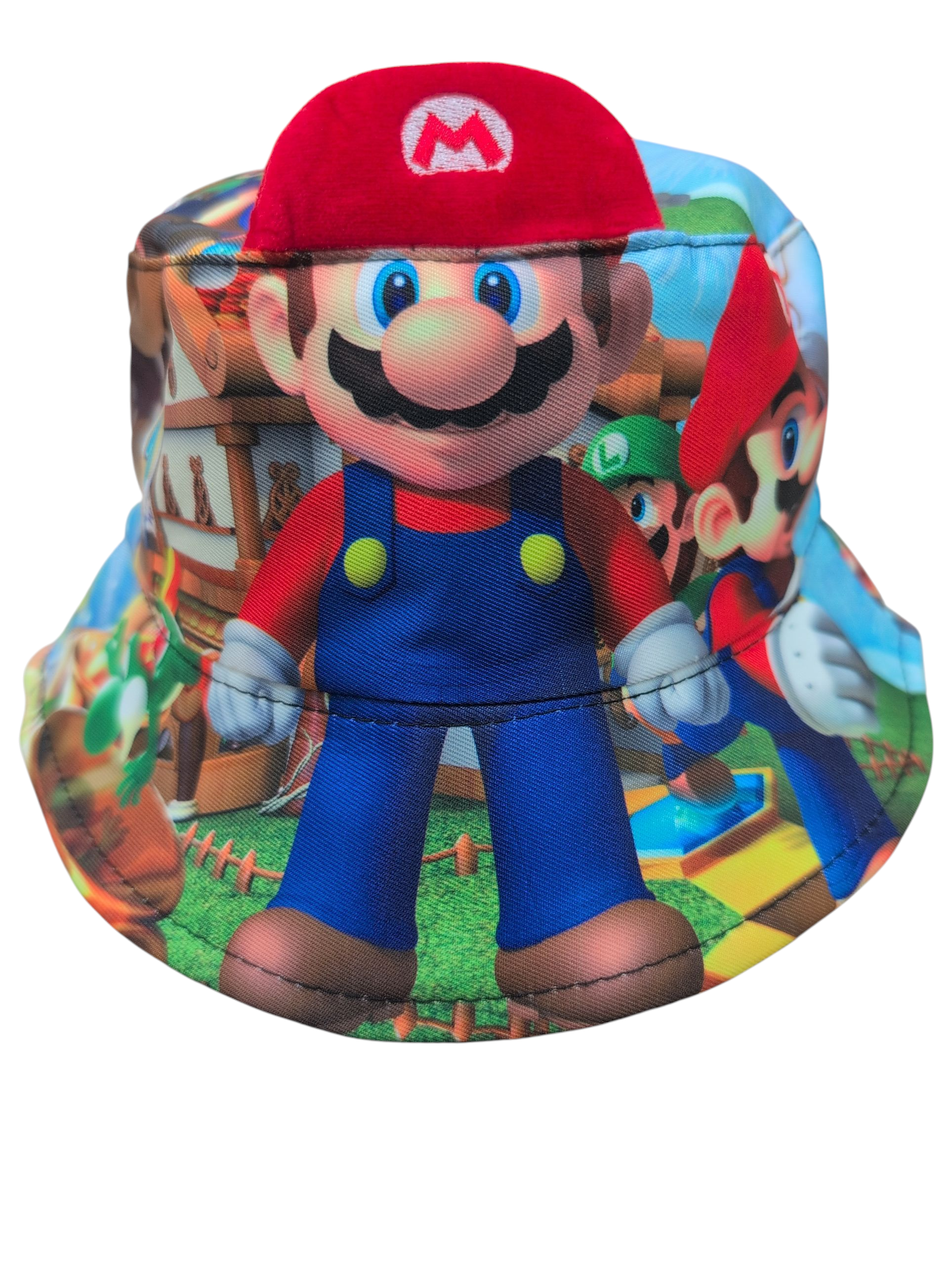 Mario Pose Red Soft Top Bucket Hat