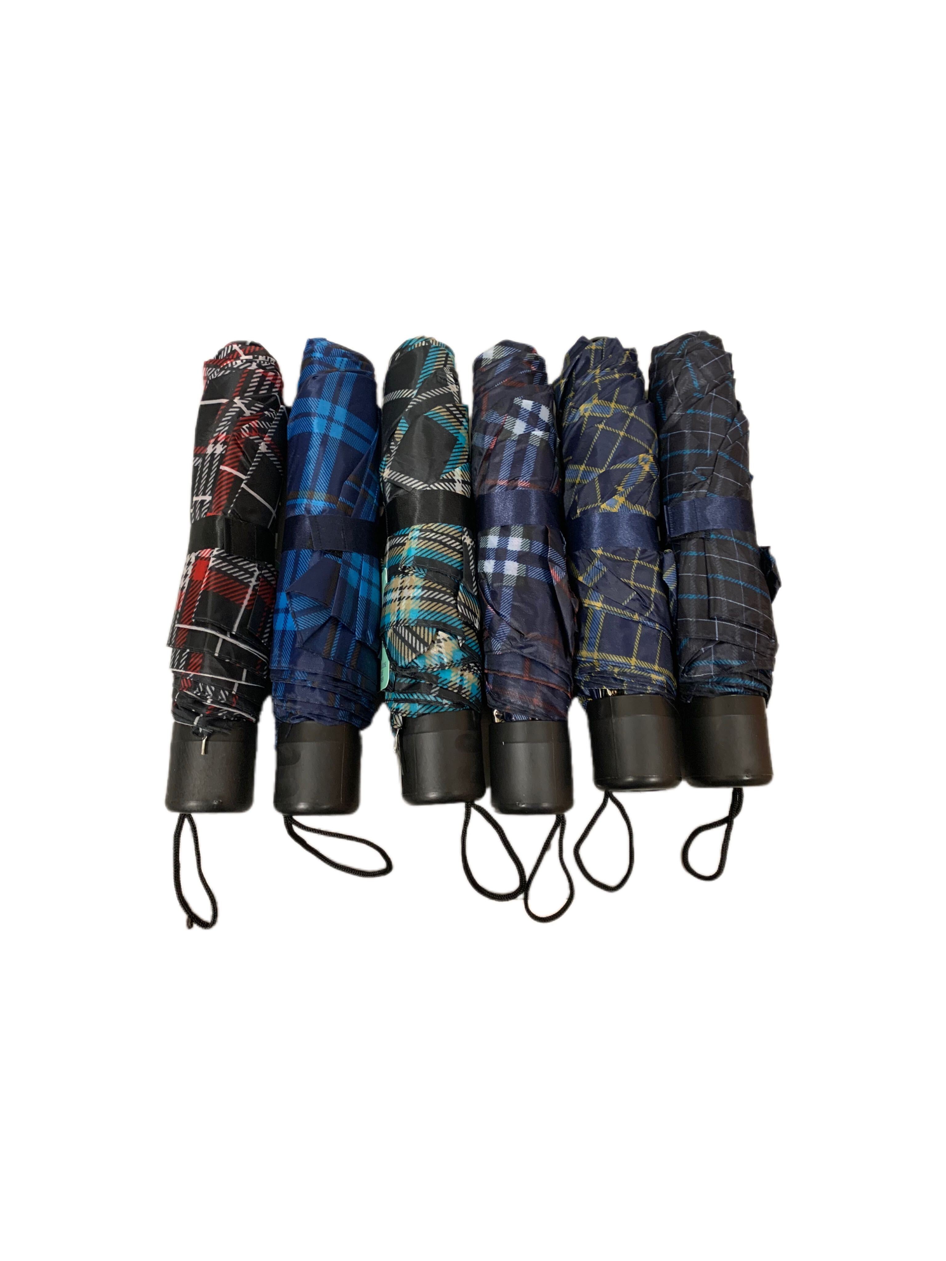 Plaid Windproof Umbrella Asst. Colors