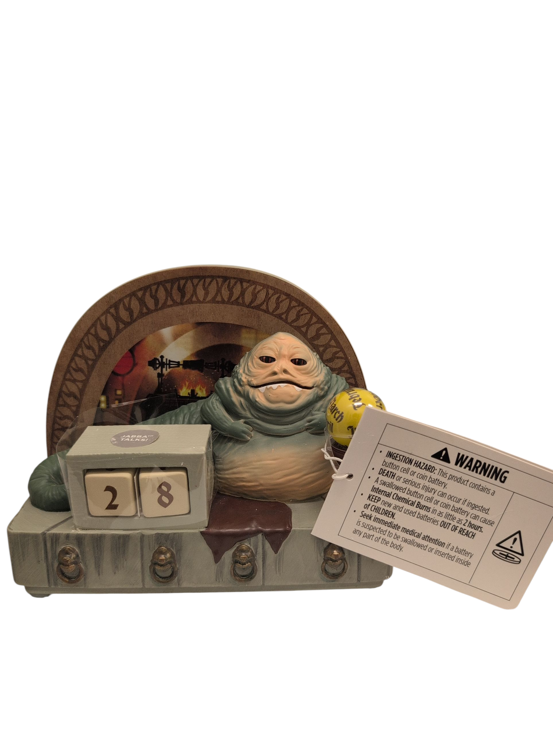Star Wars Jabba the Hutt Perpetual Calendar With Sound