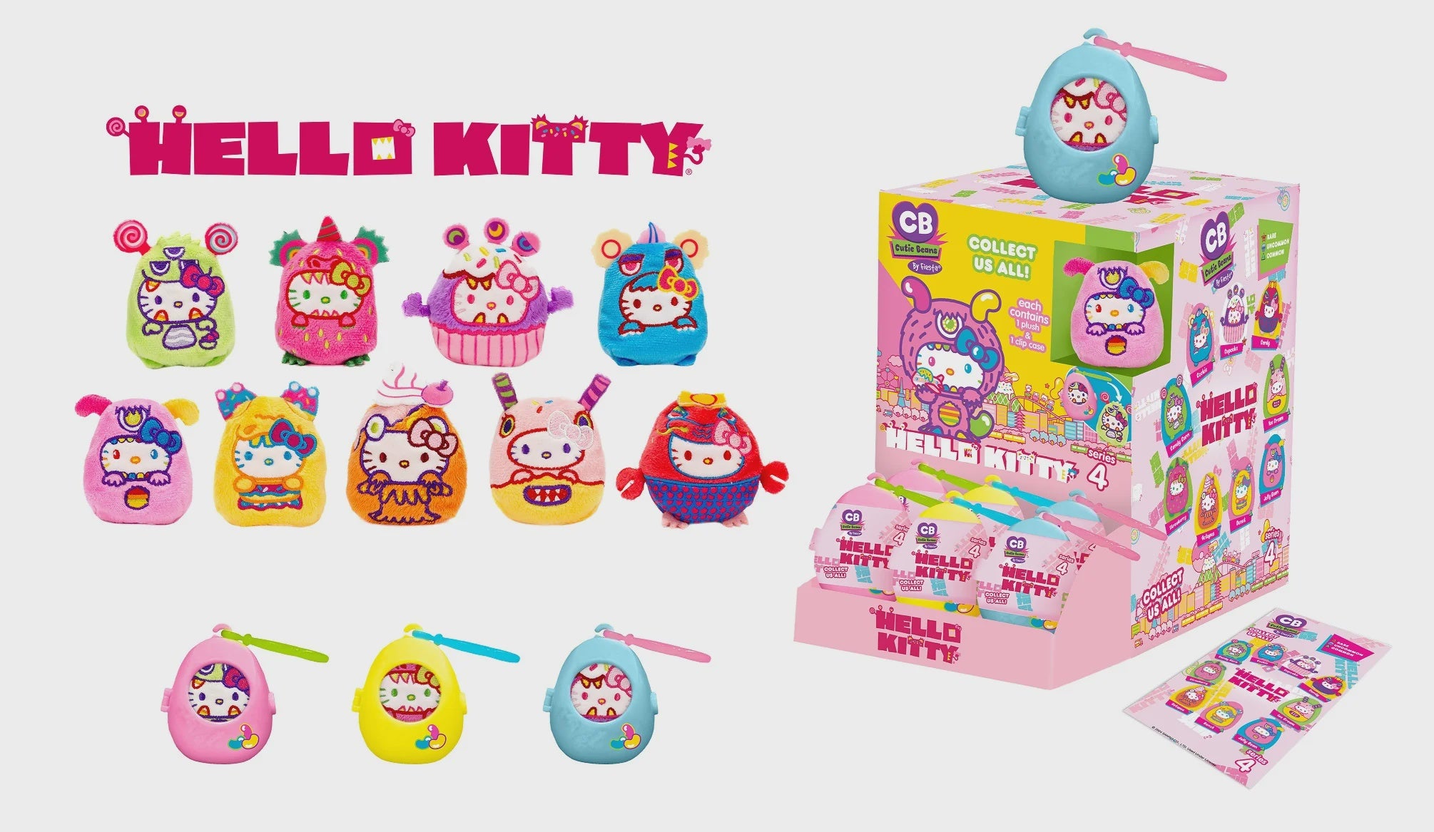 Cutie Beans 3in-asst-Sweet- Kaiju-Hello kitty Random 1 Piece