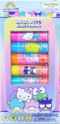 Hello Kitty & Friends 5pk Lip Balm in Tin on Card