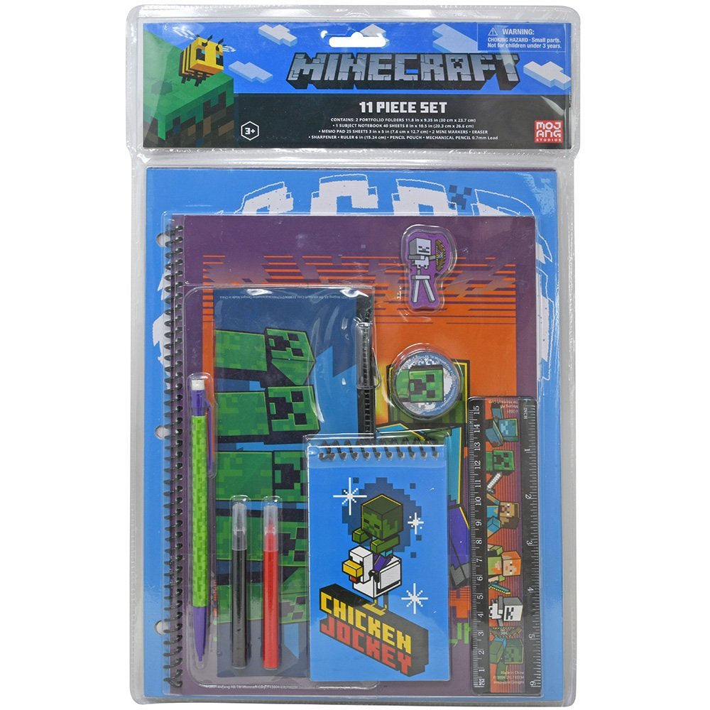 Minecraft 11pc Value Set in Bag with Header
