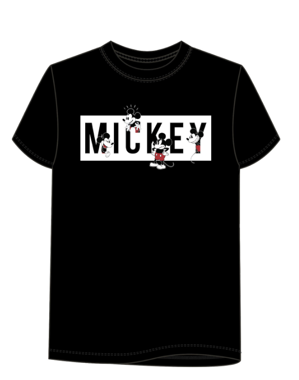 Disney Adult Mickey Mouse Block tee Black