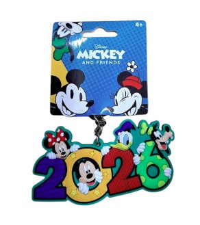 2026 Disney Mickey & Gang Soft PVC Bag Clip