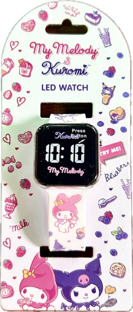 Hello Kitty Kuromi My Melody Led Watch All Over Print