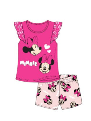 Minnie Mouse Infant Girls 2Pc Short Set Pink