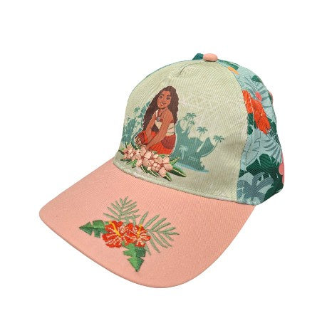 Moana 2 Floral Printing Flat Emb. Girl Hat
