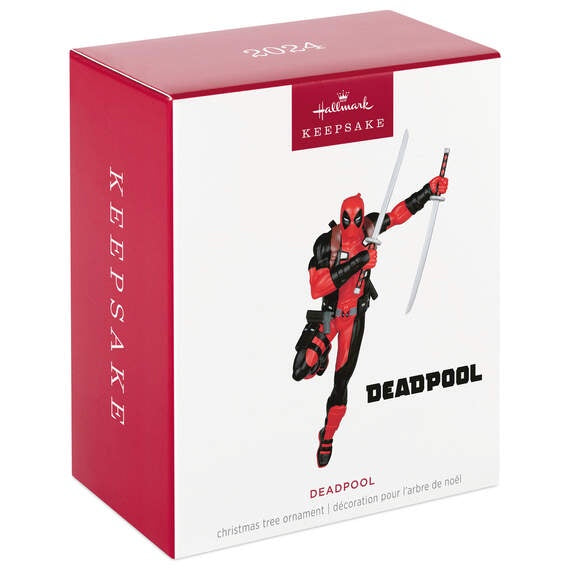 Hallmark Keepsake Christmas Ornament 2024, Marvel Deadpool, Gifts for Marvel Fans