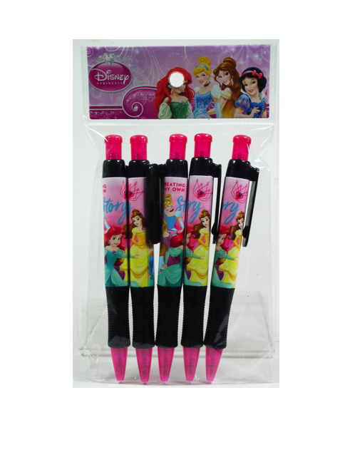 Princess 5 Pcs/Pack Retractable Ball Pen N-B