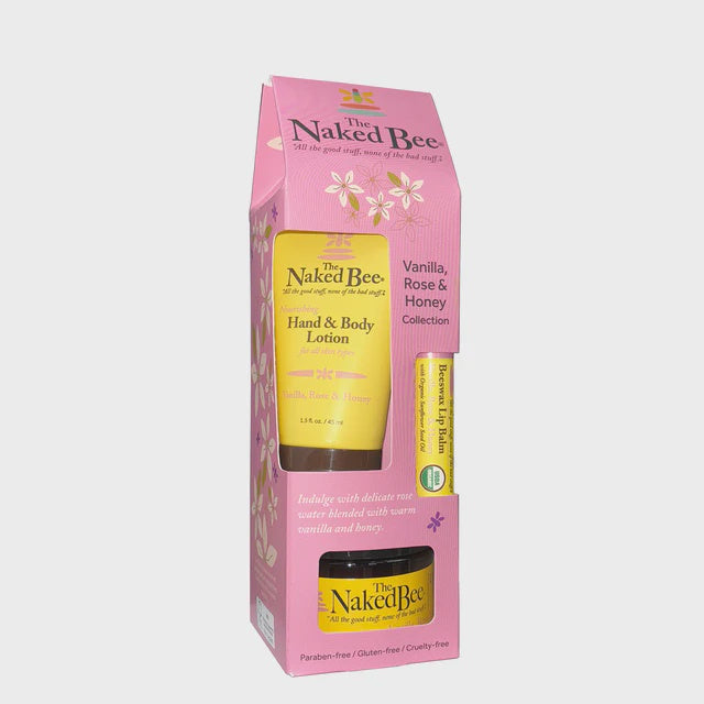 The Naked Bee Classic Vanilla, Rose & Honey Gift Collection