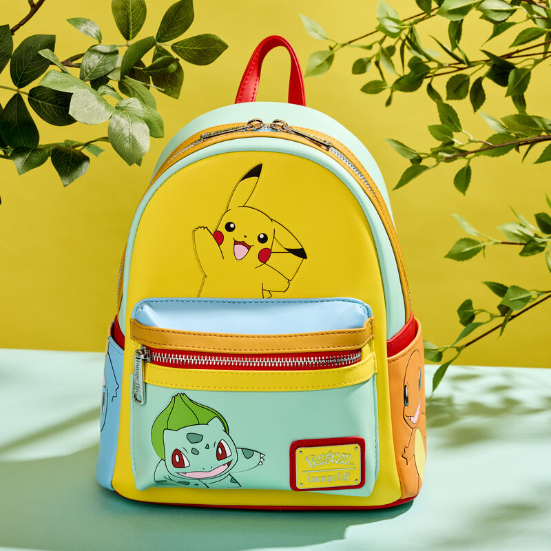 Pokemon Color Block Starters Mini Backpack