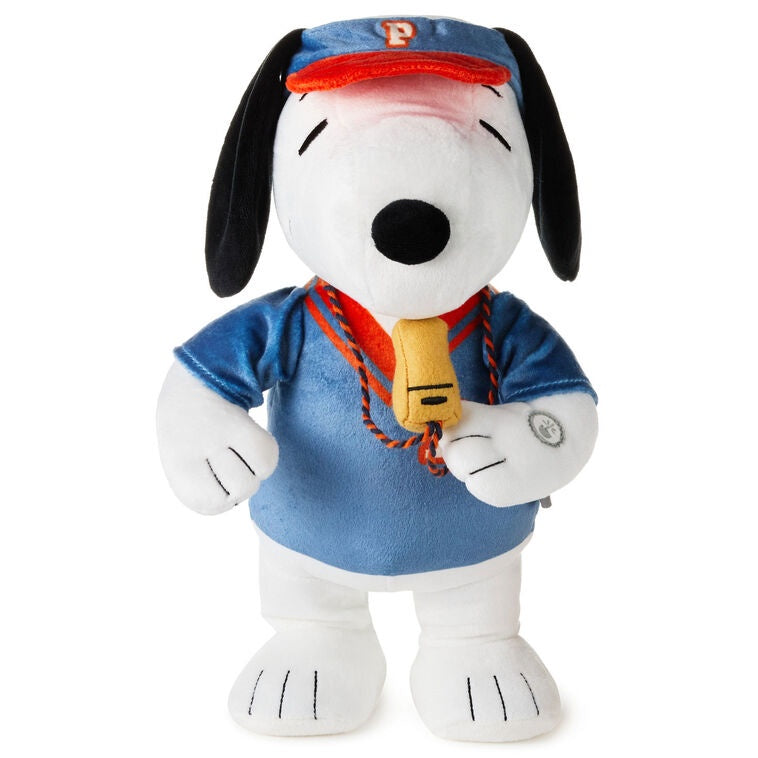 Peanuts® Varsity Coach Snoopy Plush With Sound and Motion, 12.5