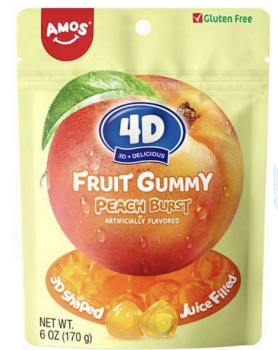4D Gummy Peach Burst