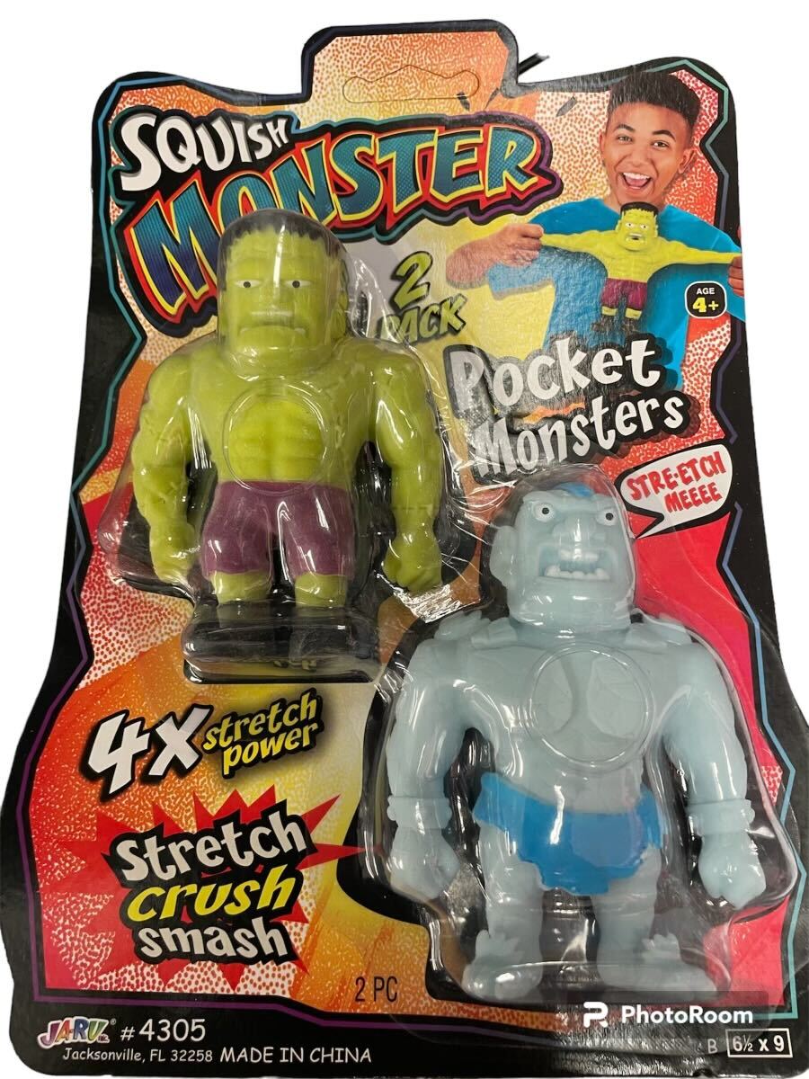 squish monsters Squish Pocket Monsters 2 pk