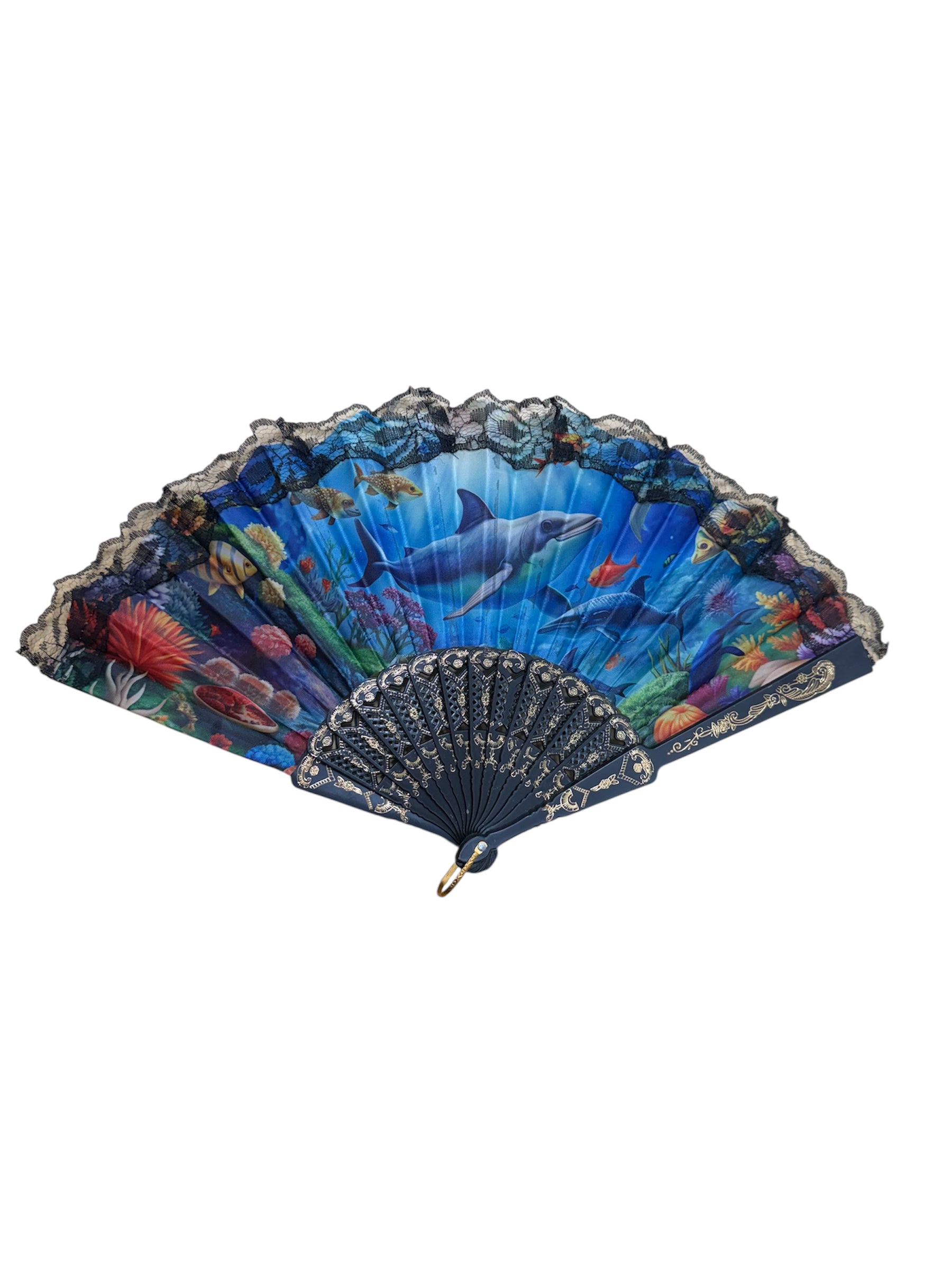 SEALIFE PRINT FOLDING FAN