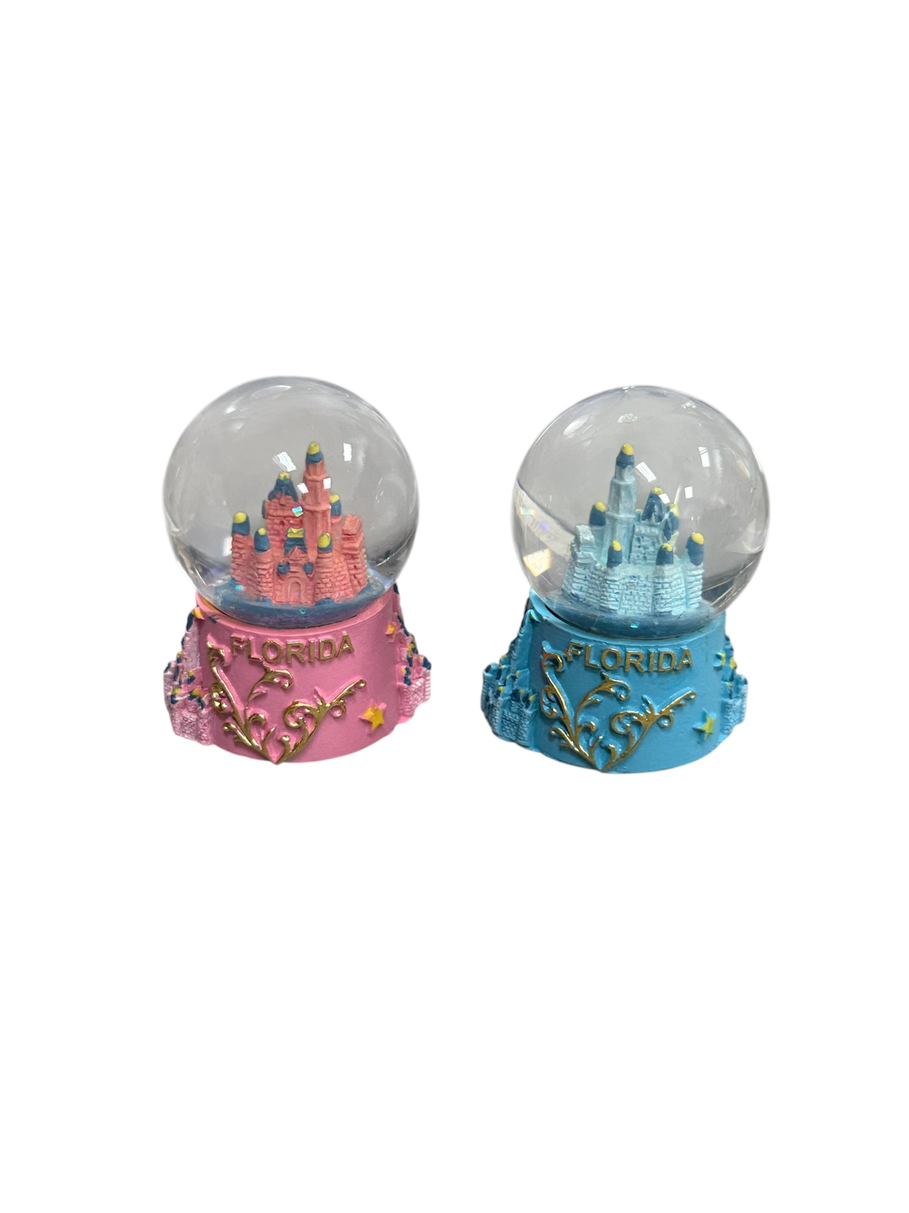 Florida Castle Water Globe Small Assrt
