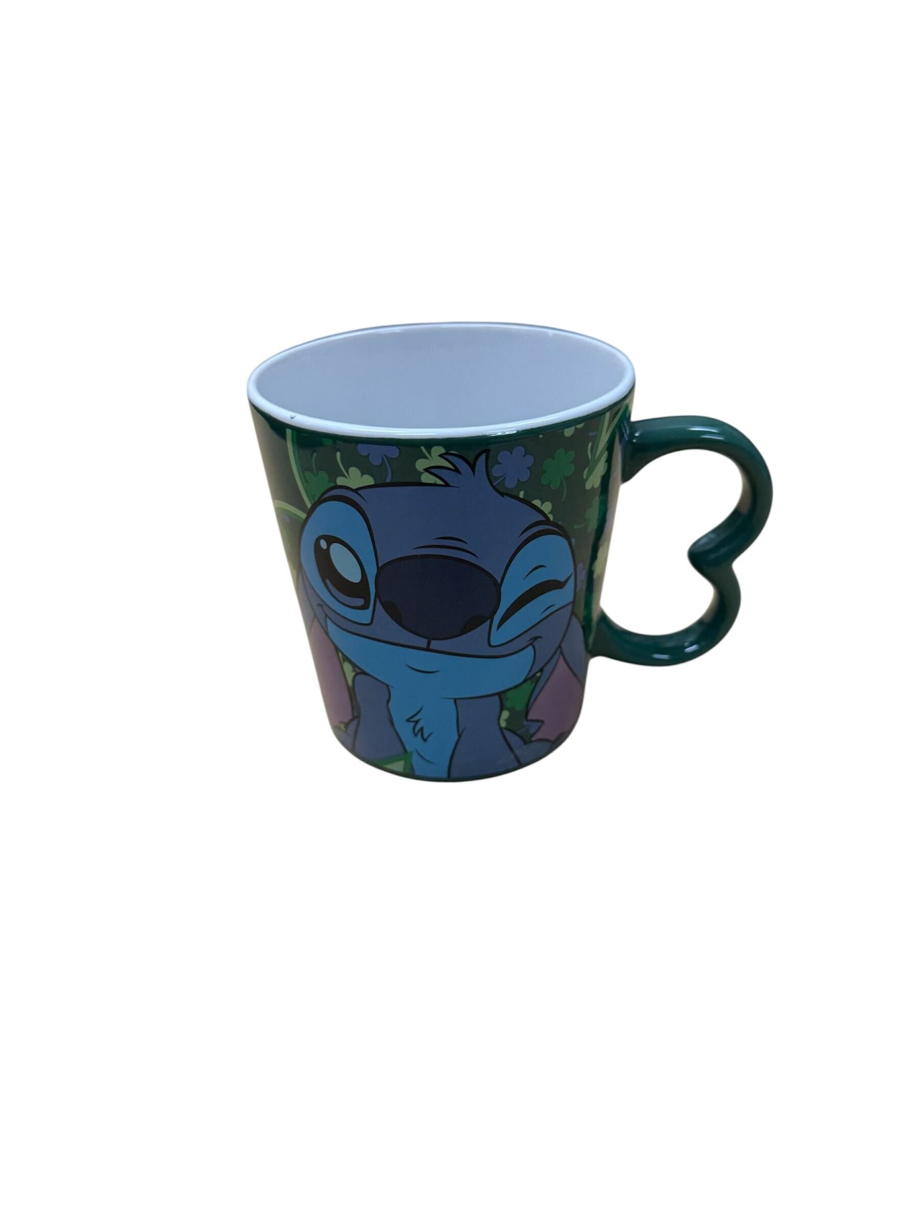 Disney Stitch St. Patty Wink Shamrock Handle Mug
