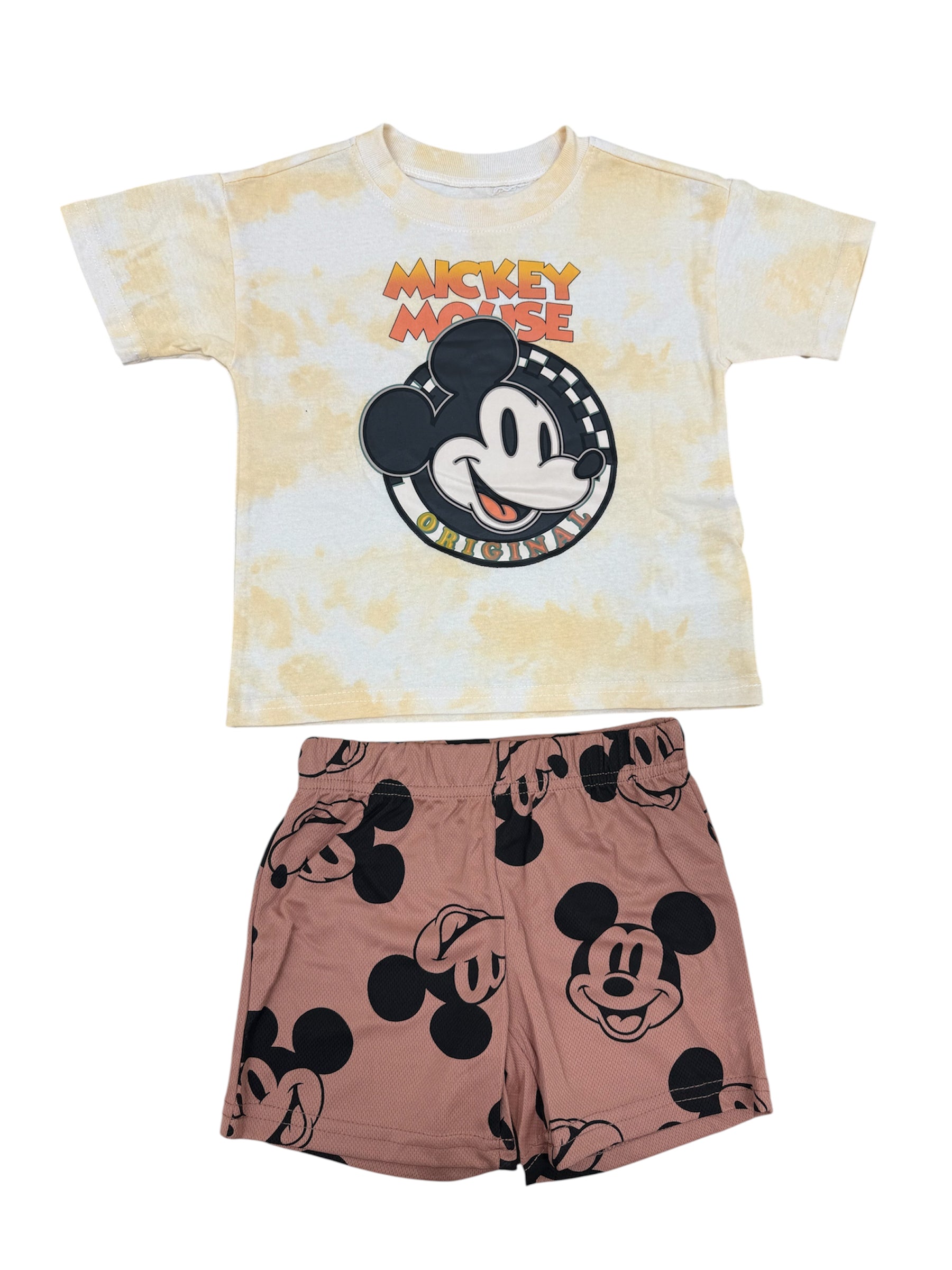 Disney Toddler Mickey Mouse Cream Color 2pc Set