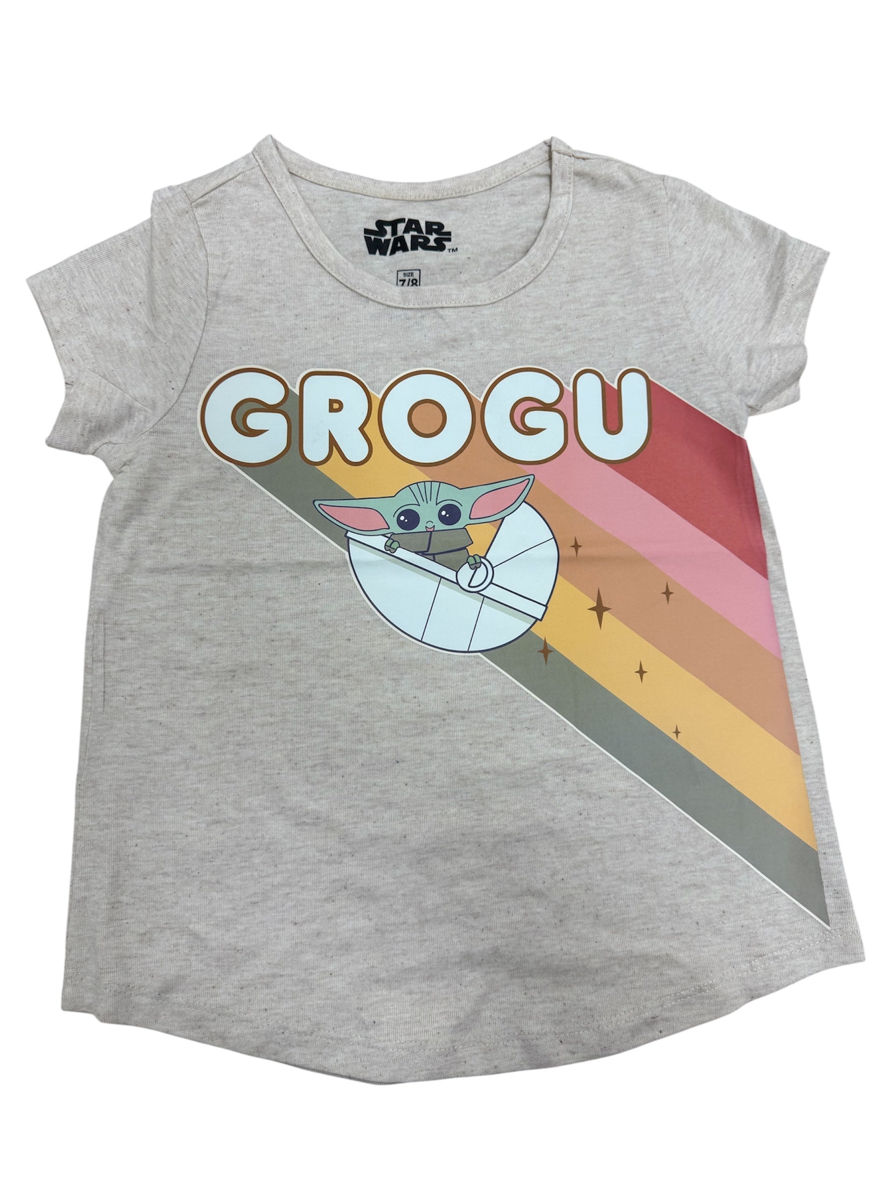Kids Star Wars Grogu in Pod Beige Shirt