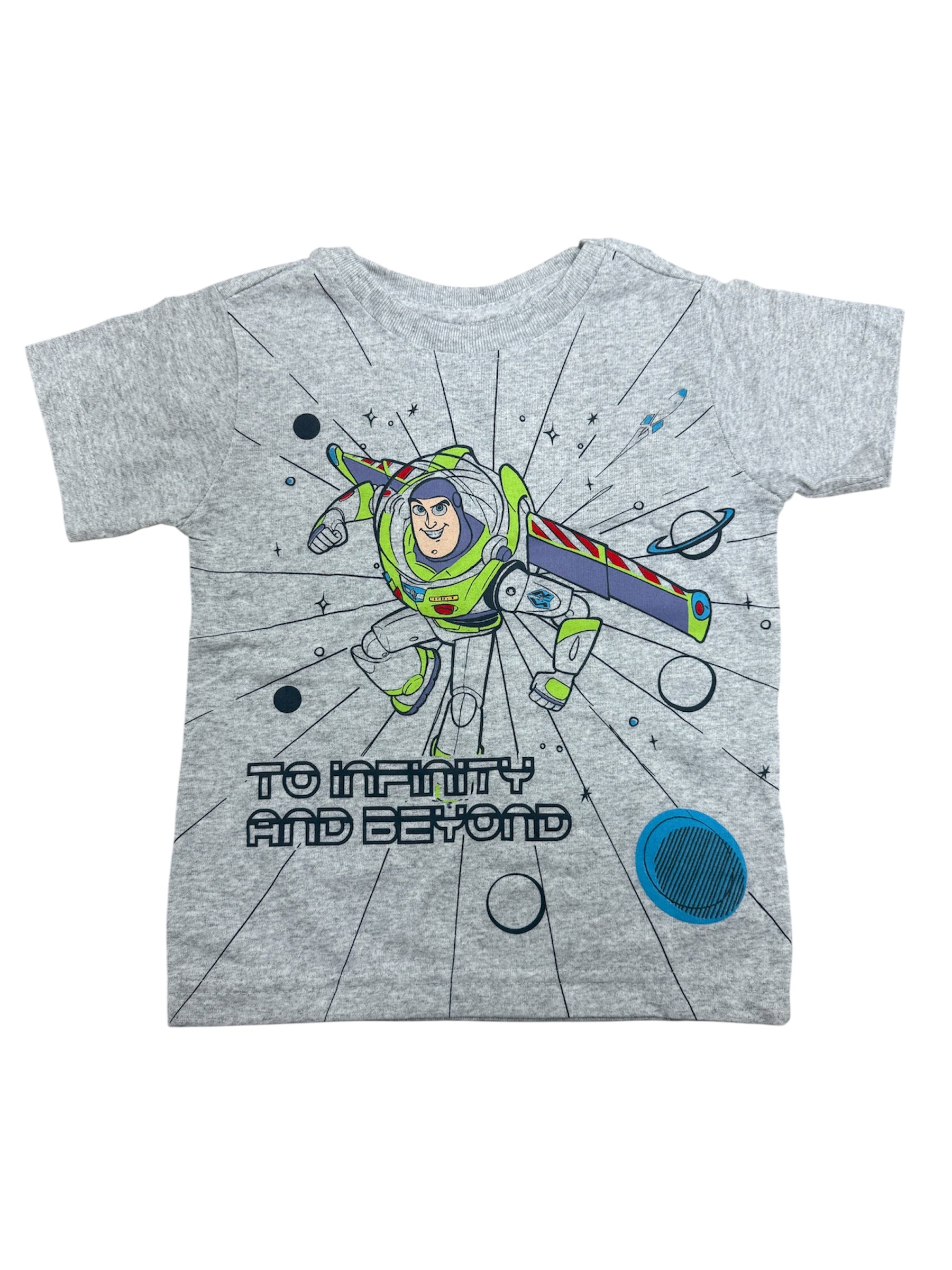 Toddler Buzz Lightyear "To Infinity & Beyond" Grey T-Shirt