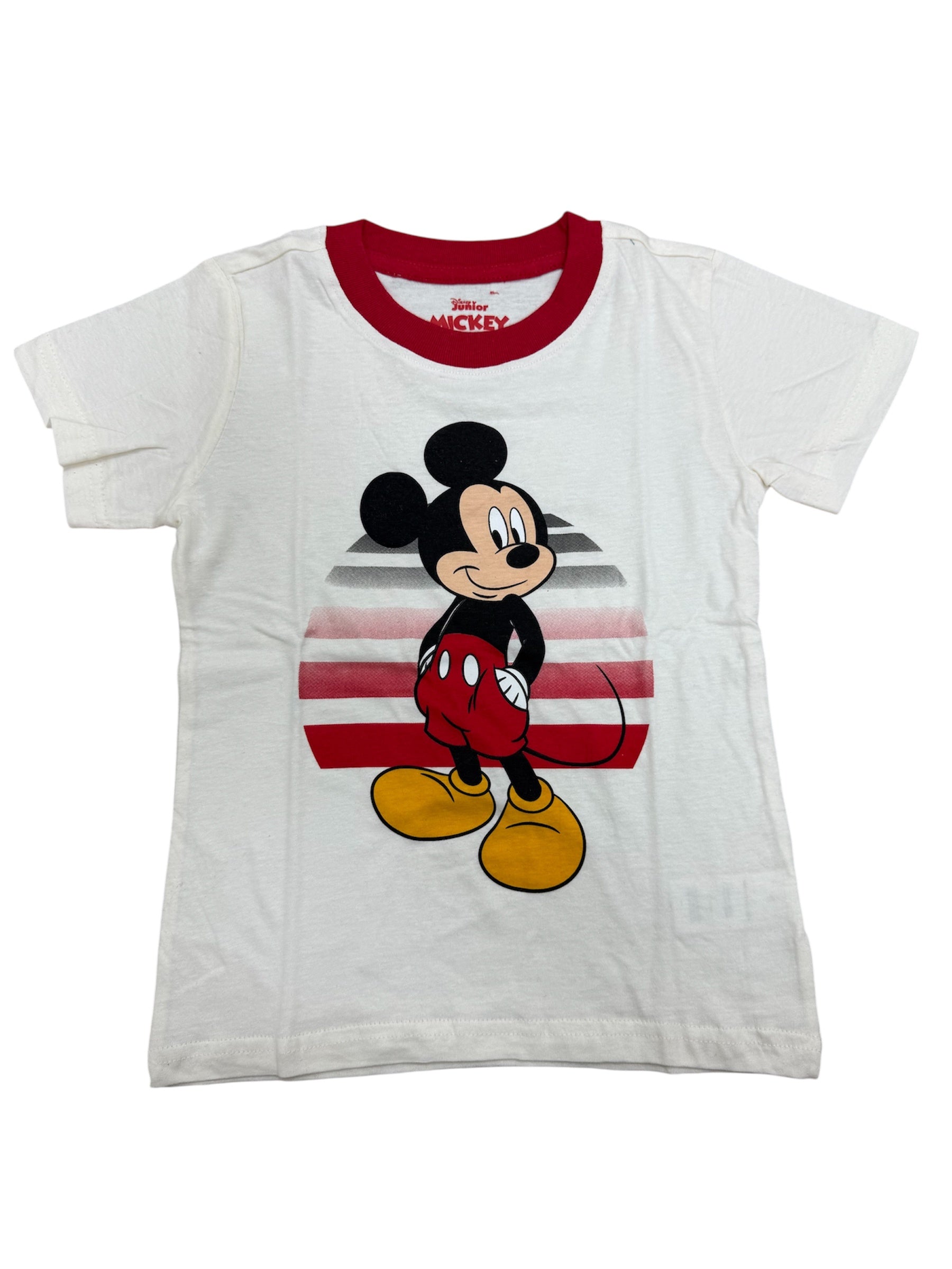 Disney Mickey Mouse Chill Pose Ivory/Red T-Shirt