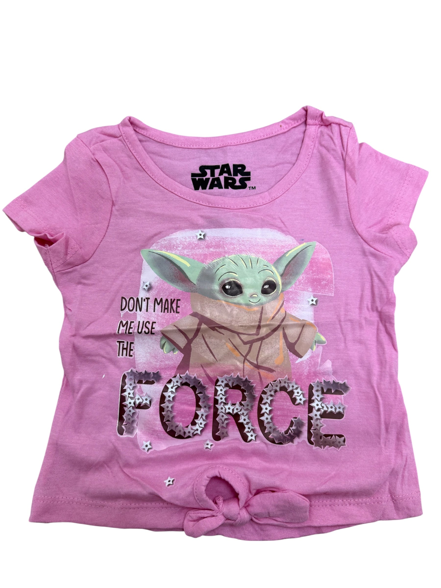 Toddler "Don't Make Me Use The Force" Pink Shirt