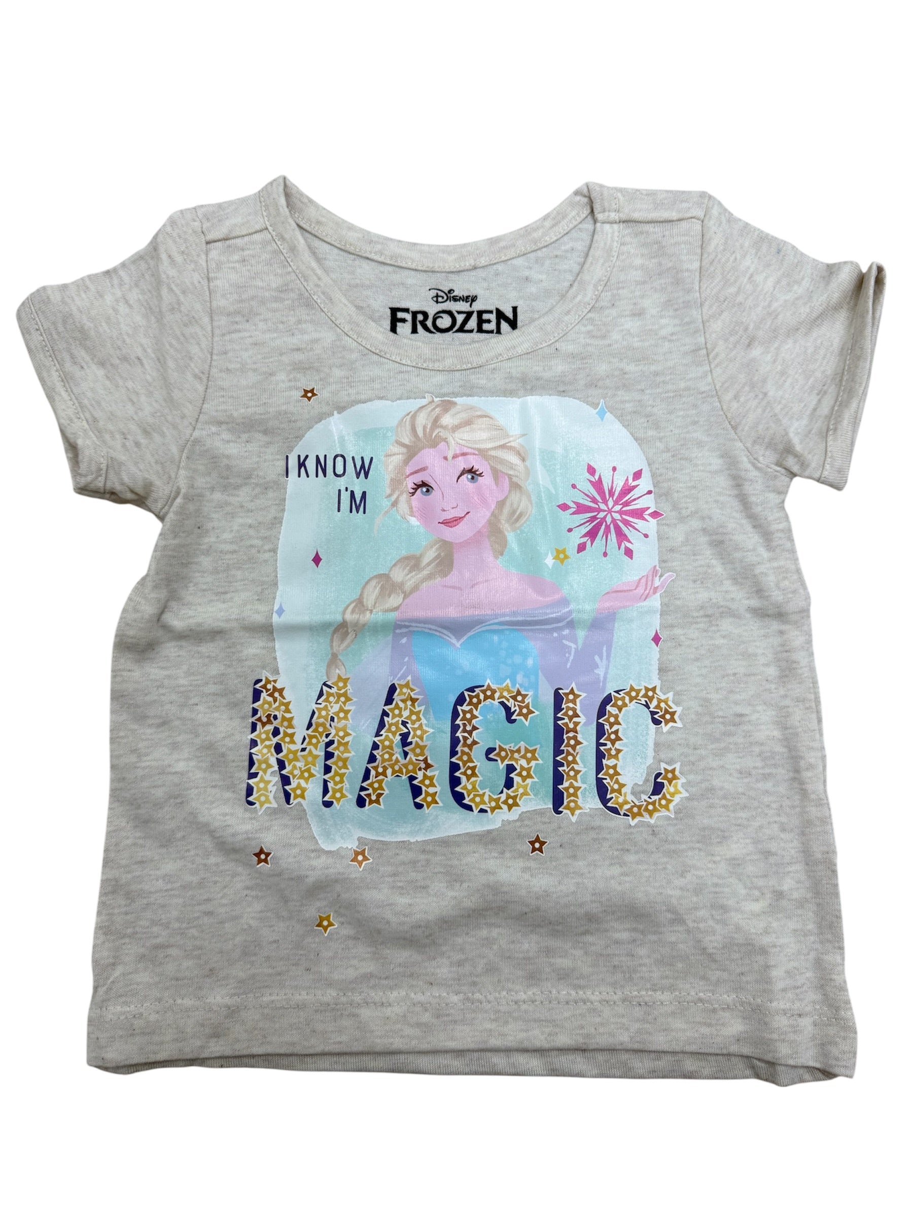 Toddler Elsa "I Know I'm Magic" Off-White Shirt