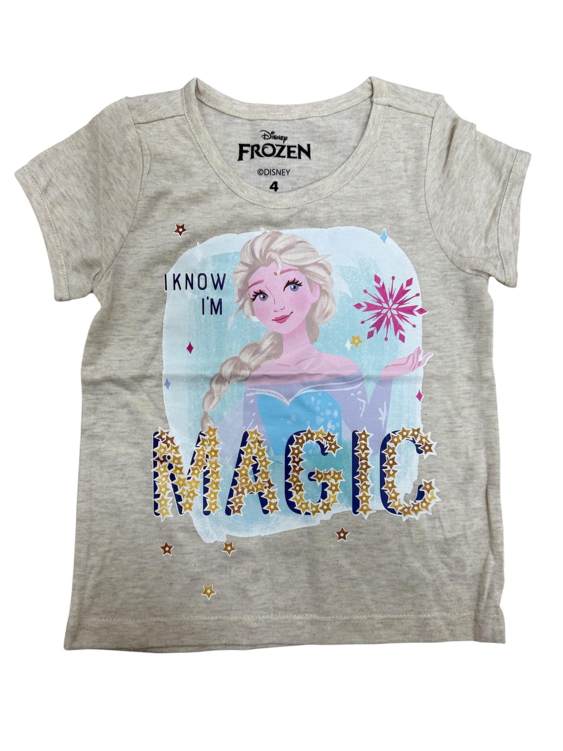 Kids Elsa "I Know I'm Magic" Off-White T-Shirt