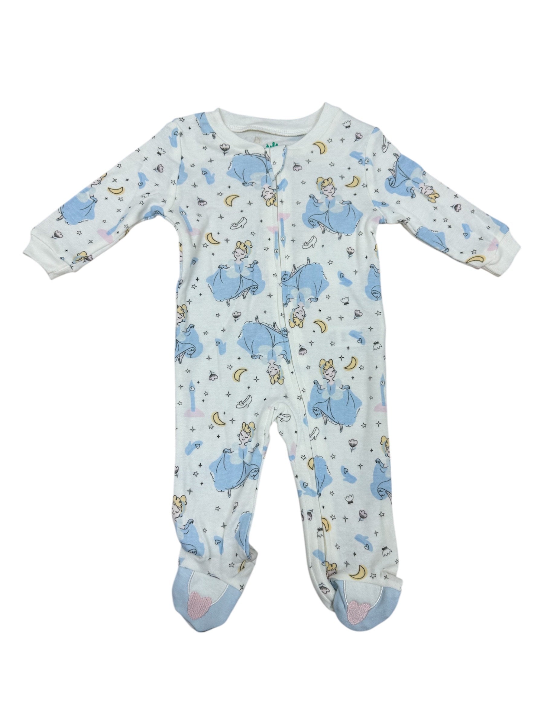 Disney Baby Cinderella Footed Coveralls