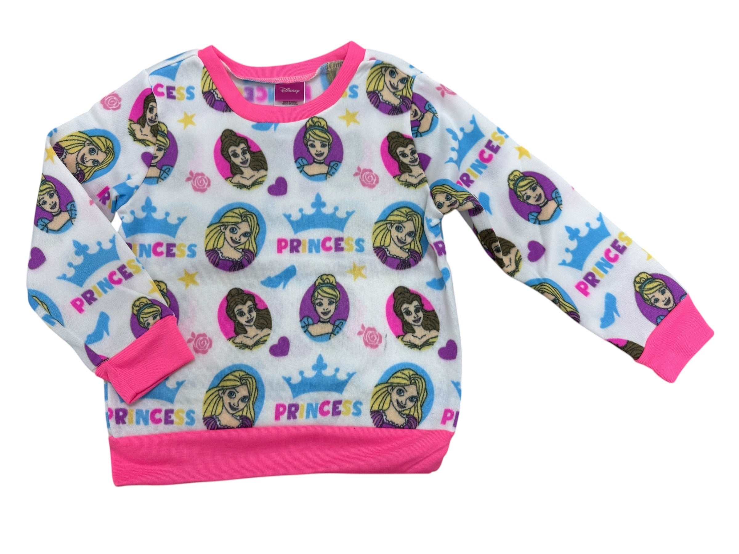 Disney Princess All Over Girls Crewneck