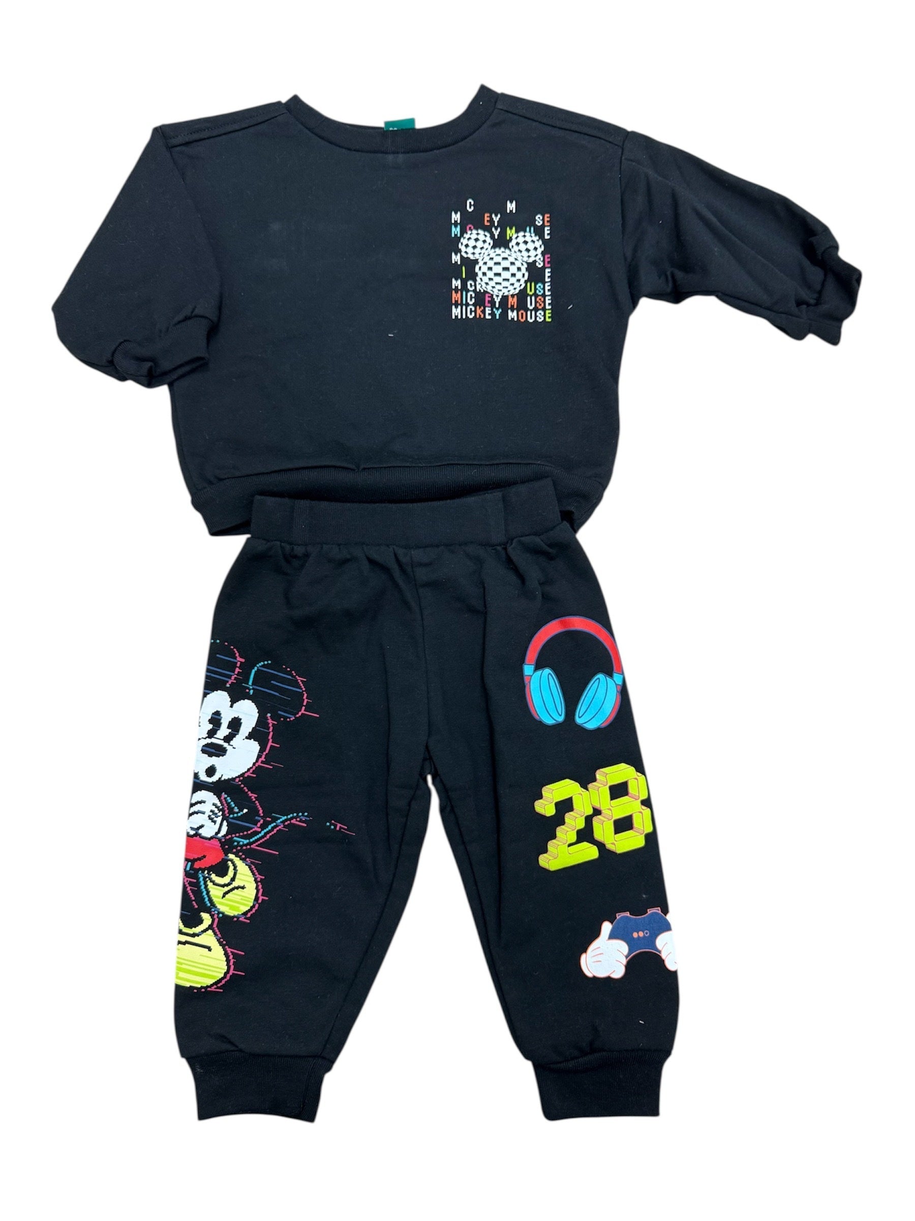 Disney Baby Boy Mickey Mouse "Level Up" Jogger Set