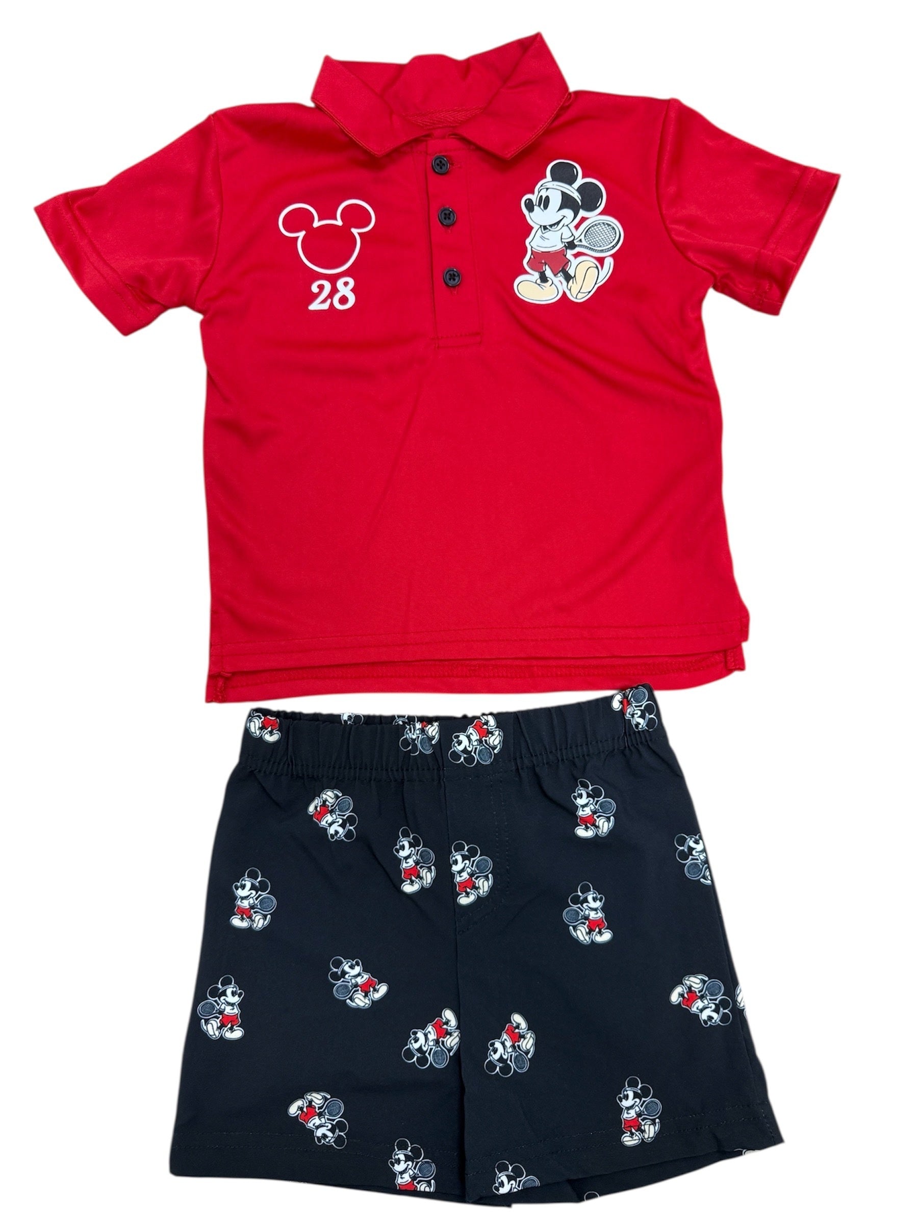 Disney Baby Mickey Mouse Red/Black Tennis Outfit