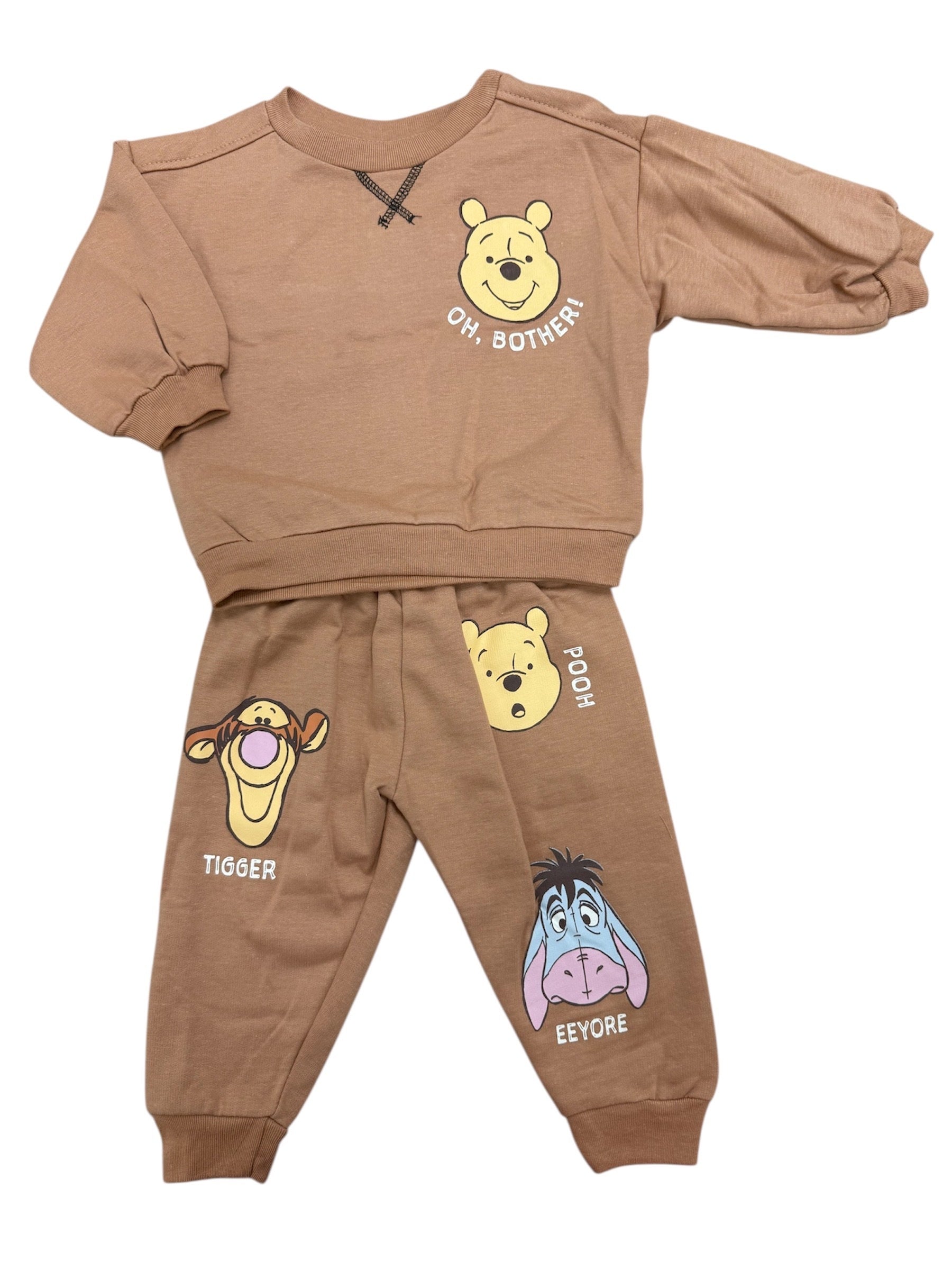 Disney Baby Winnie the Pooh & Friends Brown Jogger Set