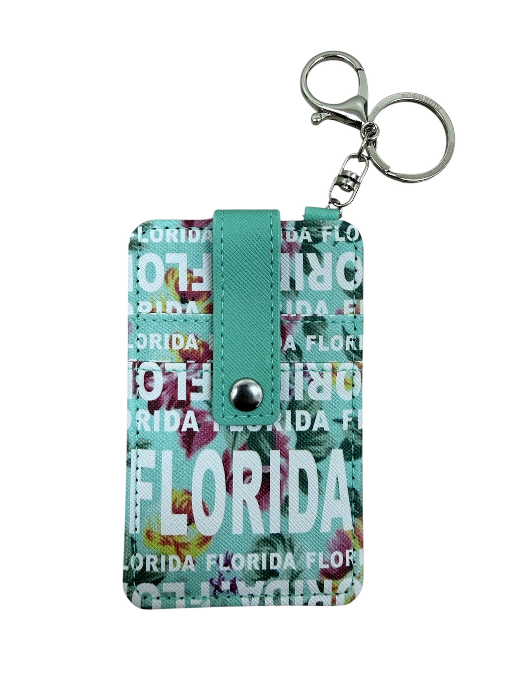 Florida Floral Keychain Cardholder