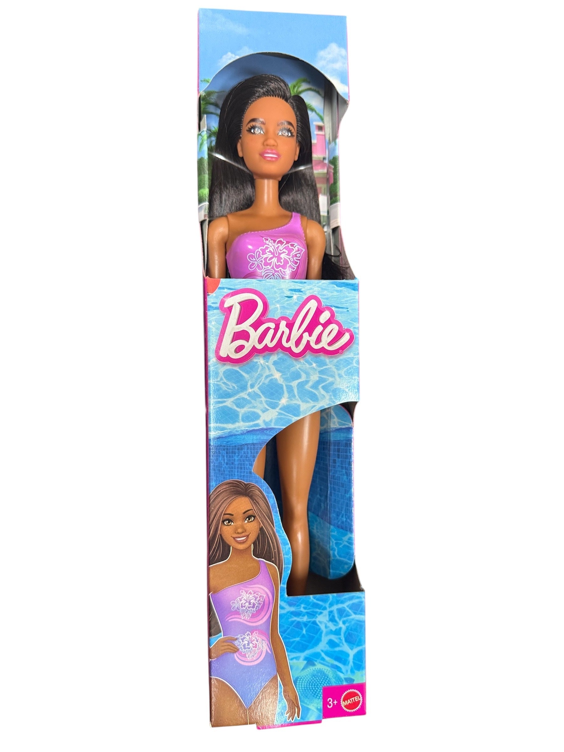 Barbie Purple & Blue Bathing Suit Beach Doll