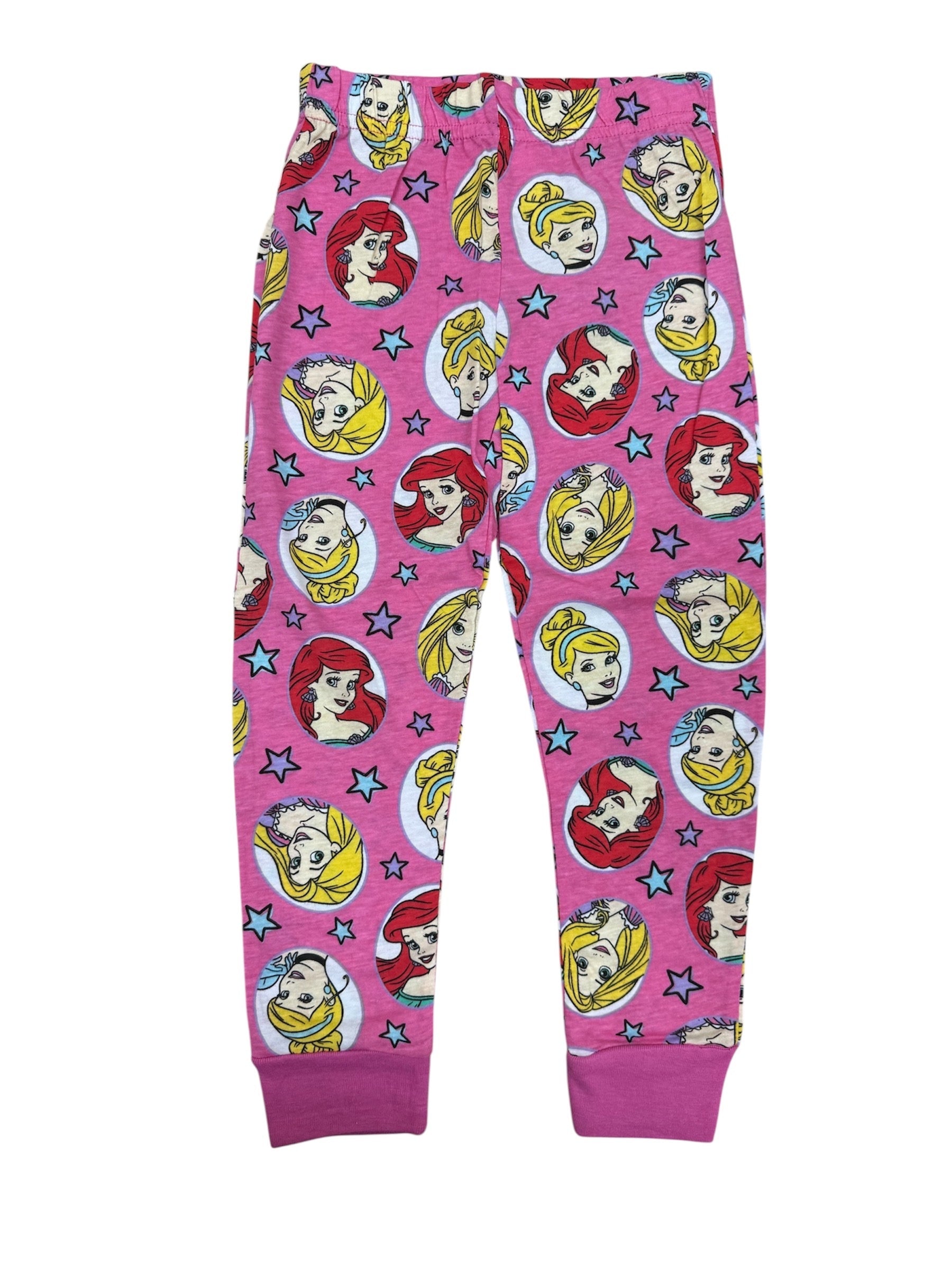 Disney Princess All Over Girls Pink Pajama Pants