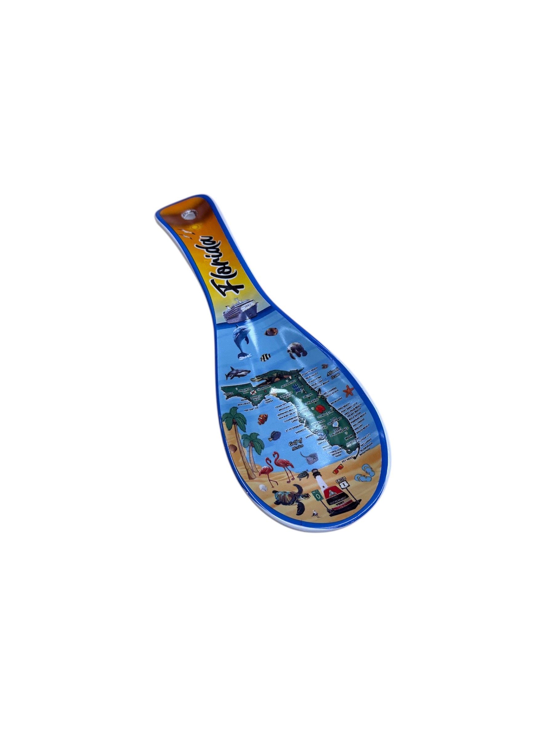 Florida Map Ceramic Spoon Rest
