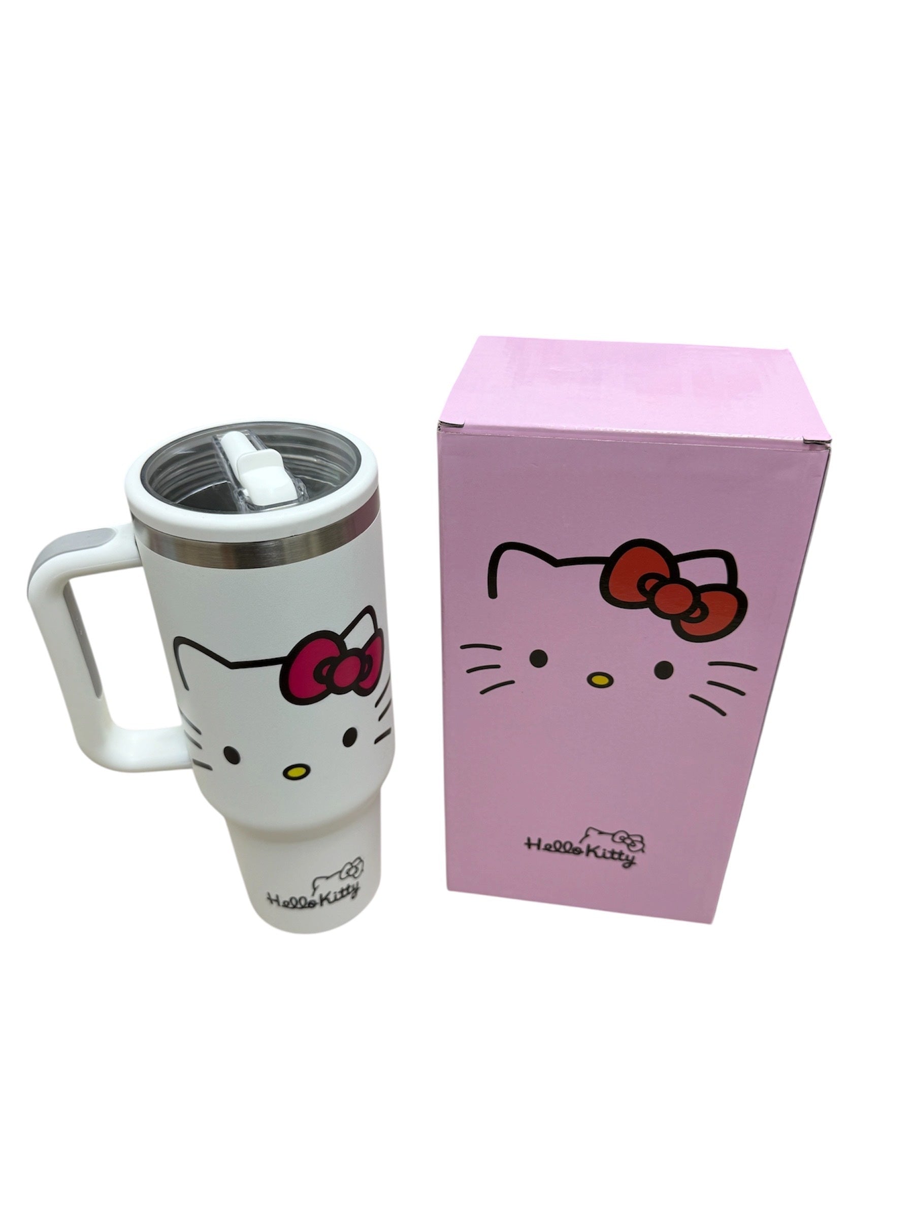 40oz Hello Kitty Icon White Tumbler
