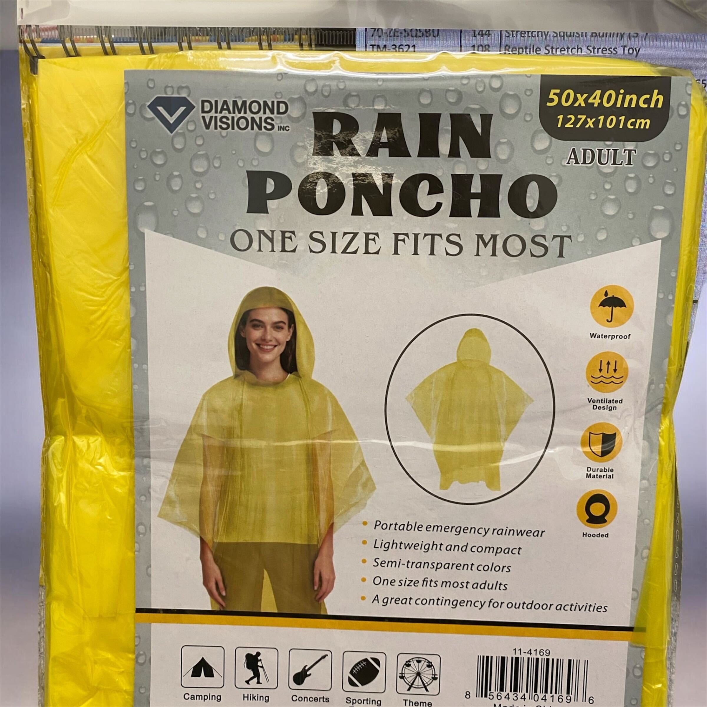 Adult Rain Poncho (Asst. Colors)