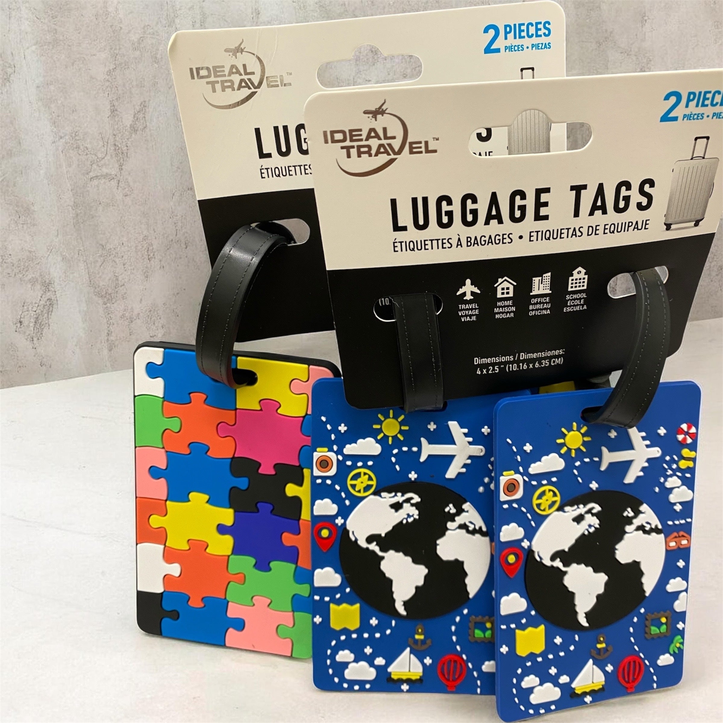 Luggage Tags (2 PK) Assorted Designs