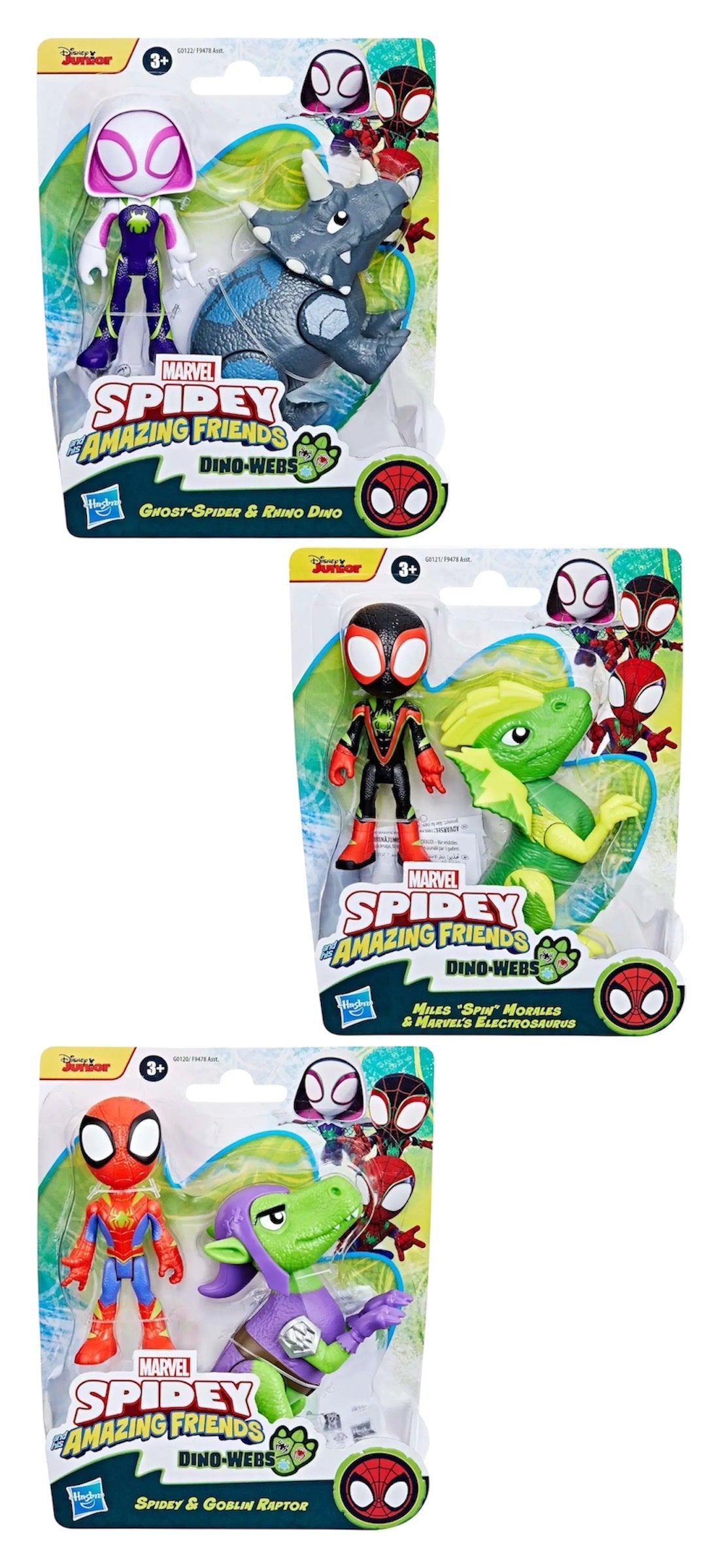Marvel Spidey & His Amazing Friends Dino-Webs Figures Asst.