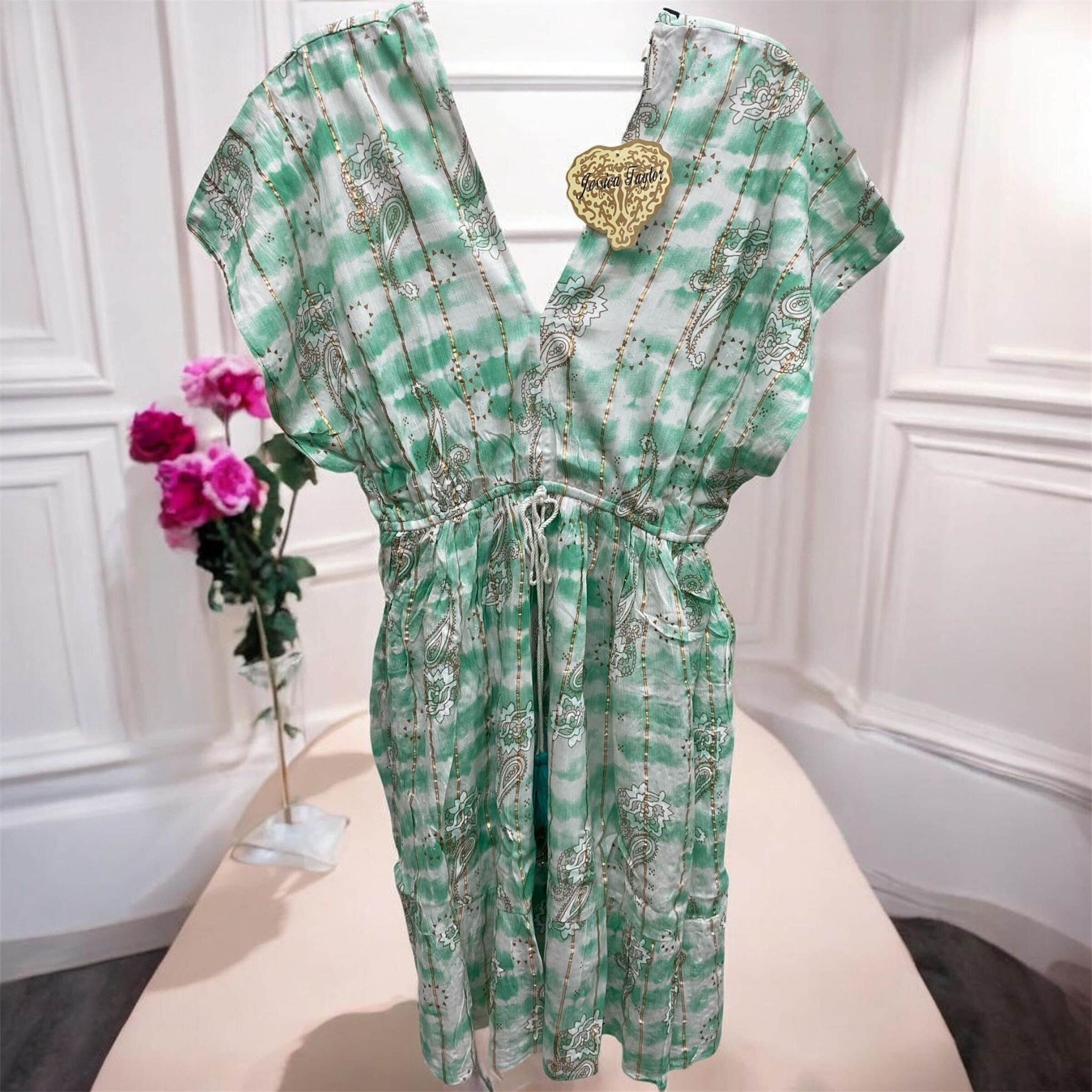 Cotton Short Dress -Asst