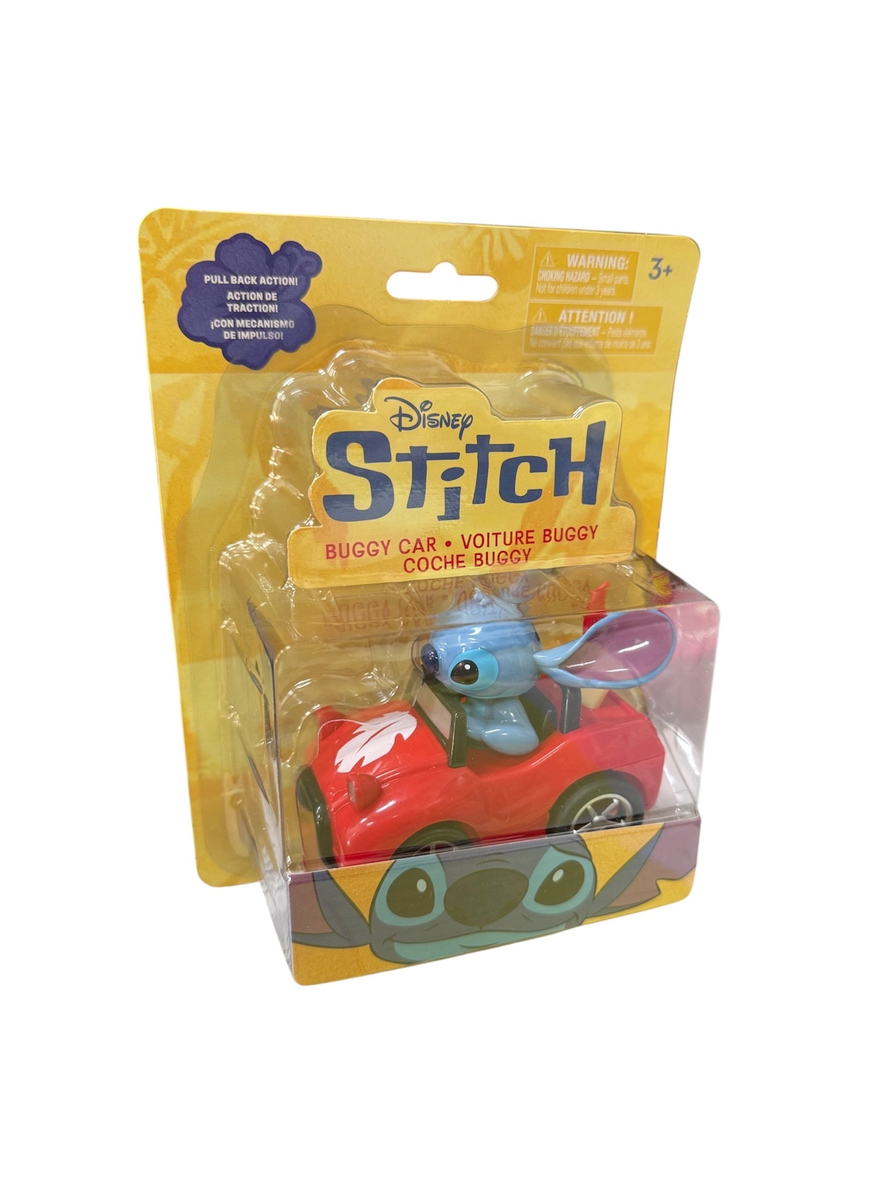 Disney Stitch 3.75" Pull Back Vehicle Toy Buggy
